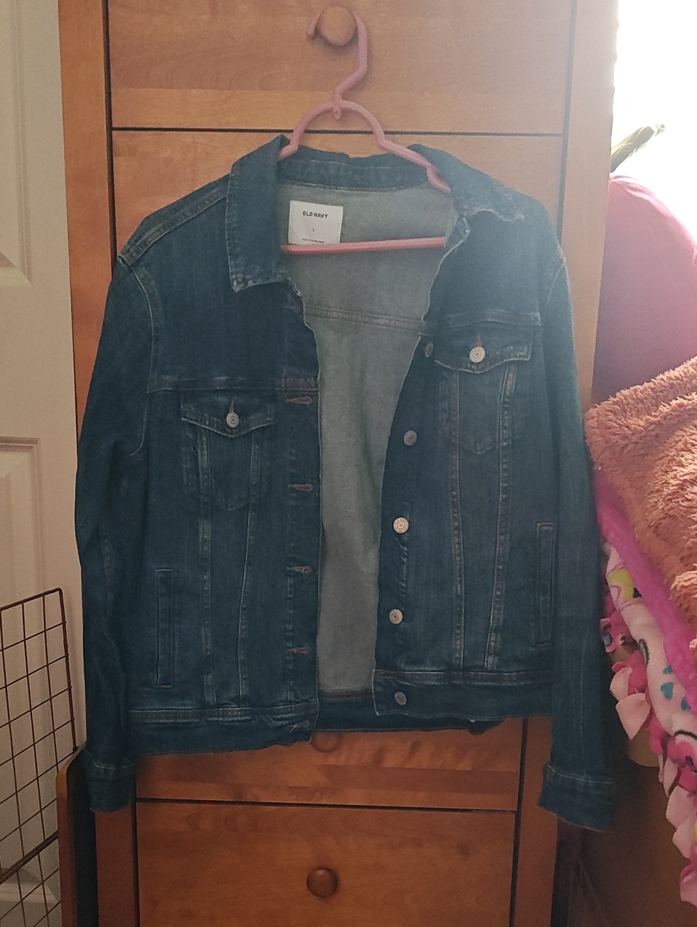 Old Navy Women's Blue Denim Jacket - Classic Button Front